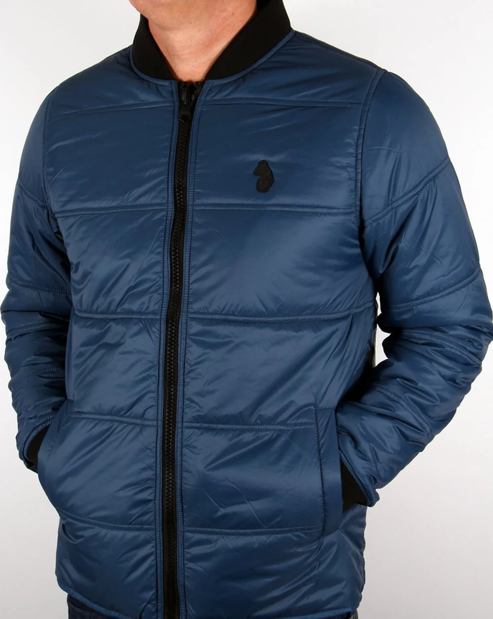 Luke Liner Quilted Jacket Navy - Image 2