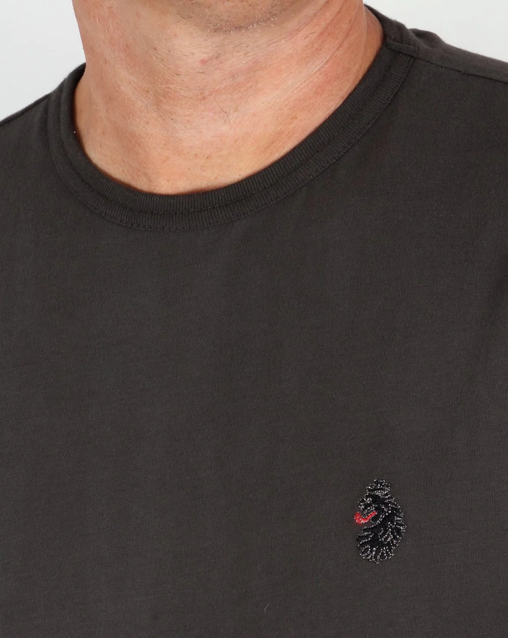 Luke Long Sleeve T-shirt Charcoal - Image 2