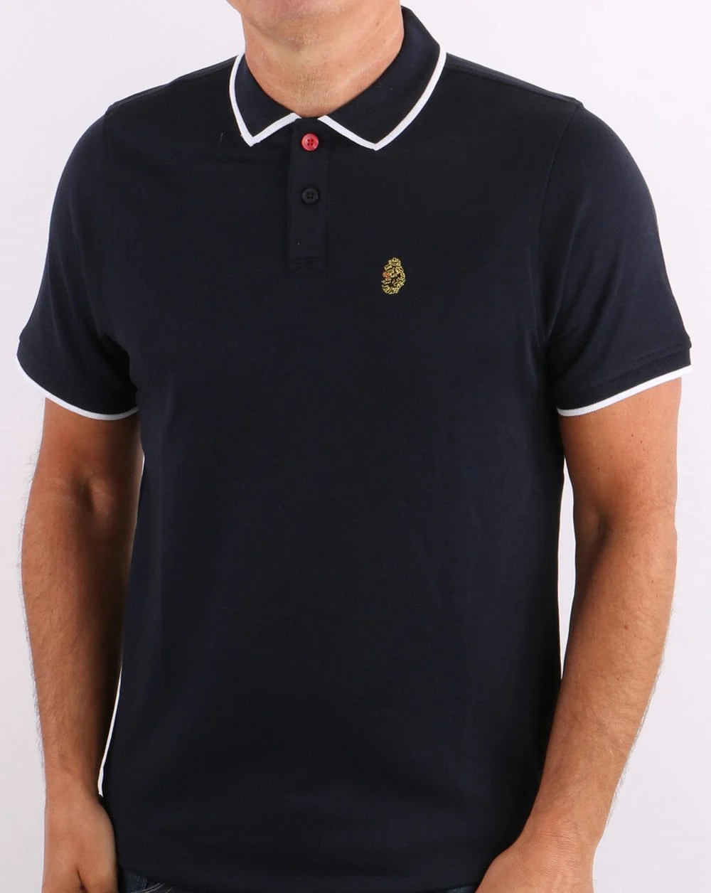 Luke Meadtastic Polo Shirt Dark Navy - Image 3