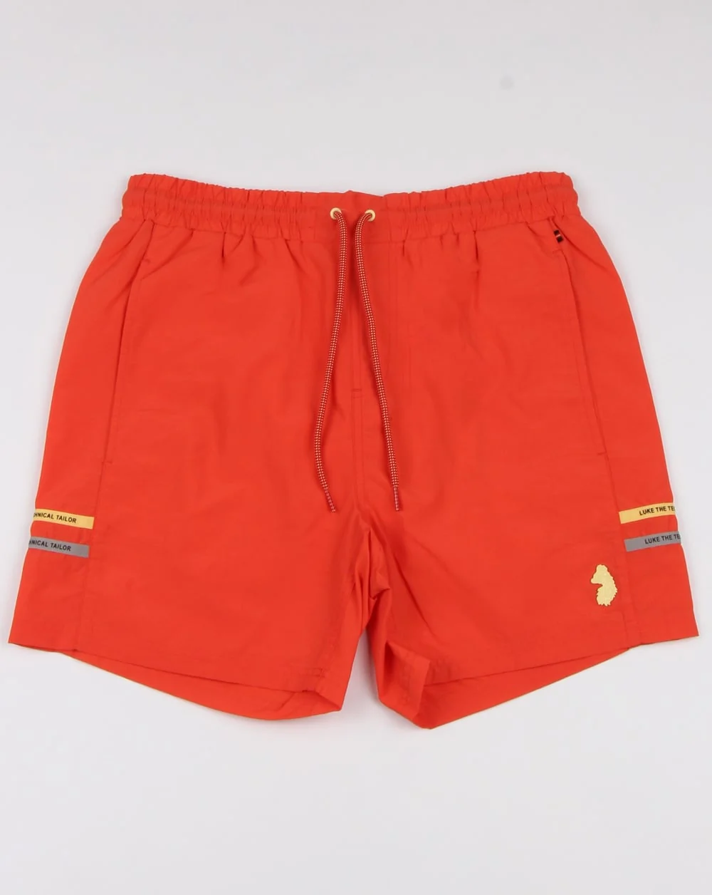 Luke Ragy Thigh Length Swim Shorts Coral