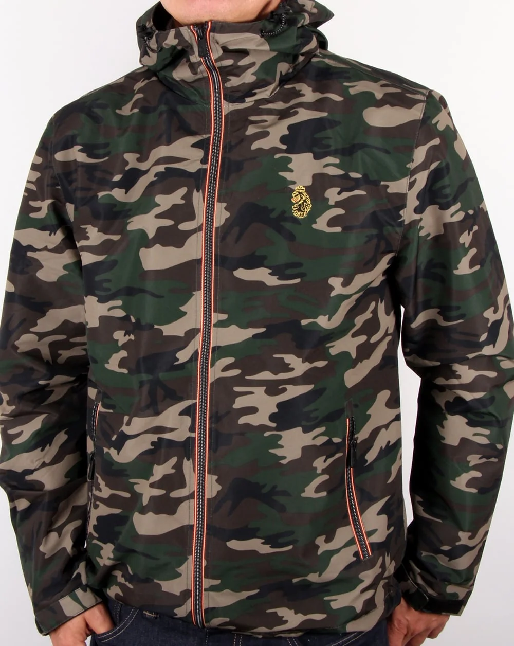 Luke Raleigh Hooded Jacket Olive Camo