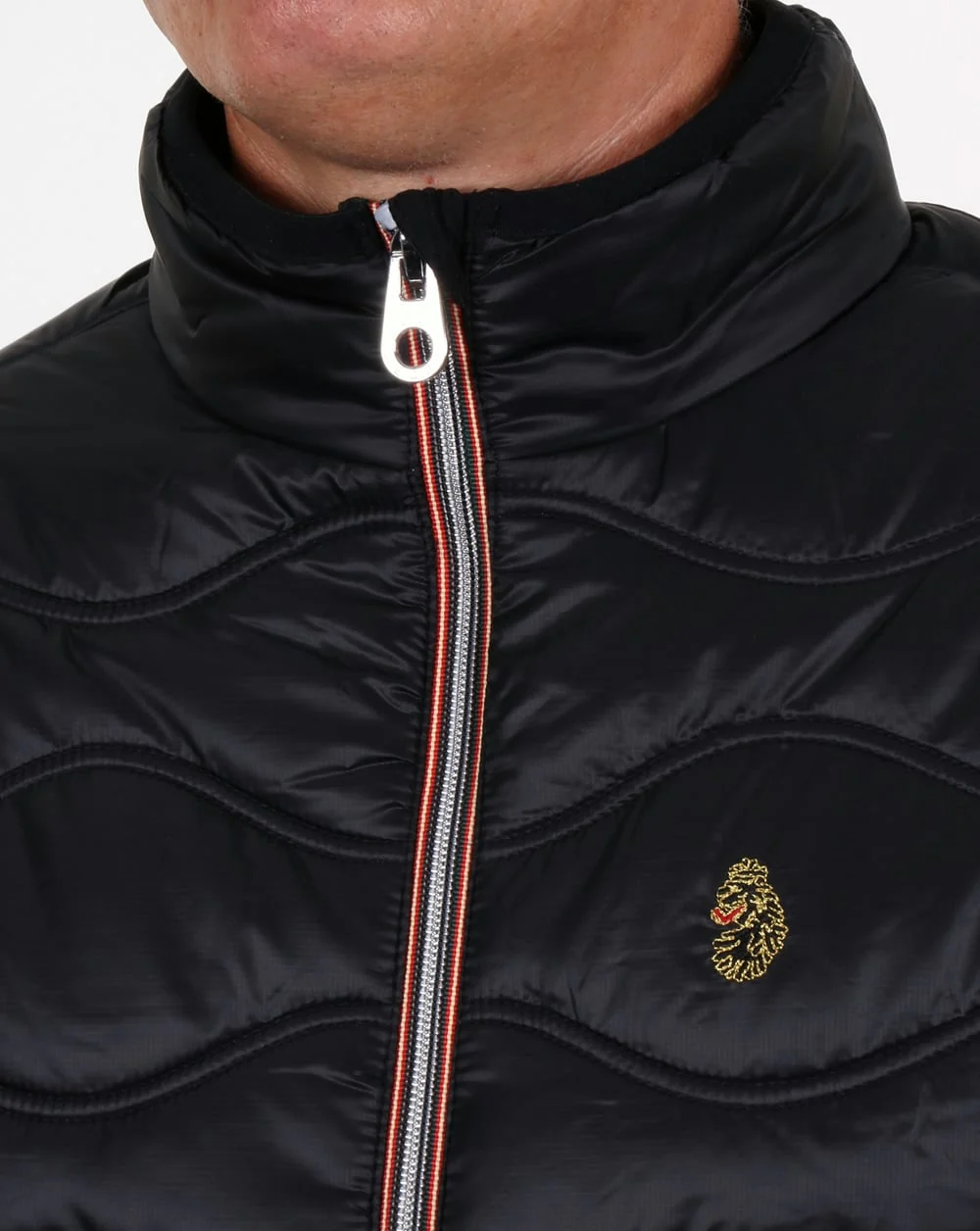 Luke Ruby Quilted Jacket Black - Image 2