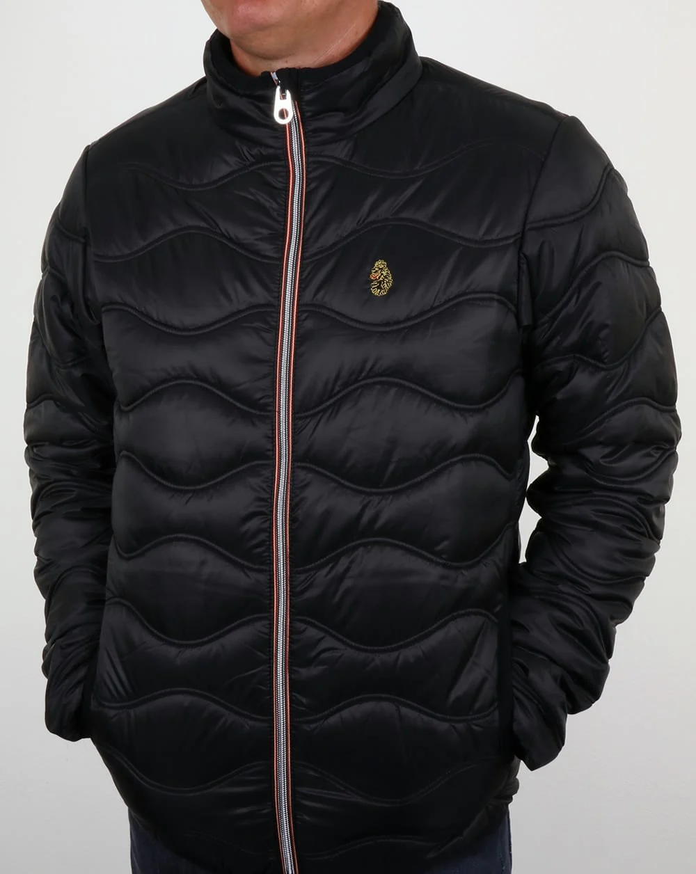 Luke Ruby Quilted Jacket Black - Image 3