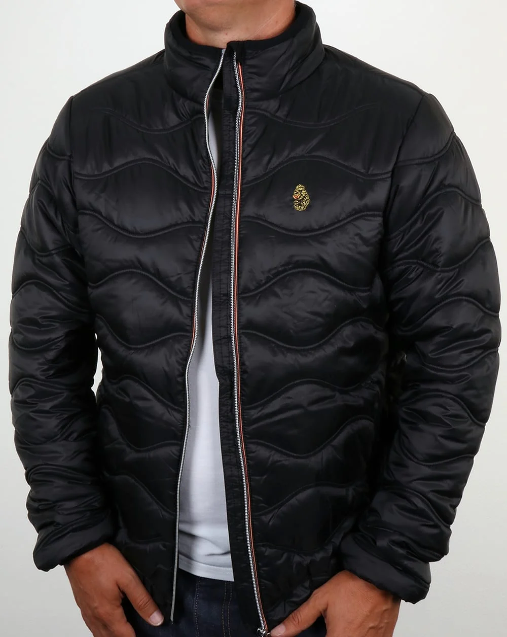 Luke Ruby Quilted Jacket Black - Image 4