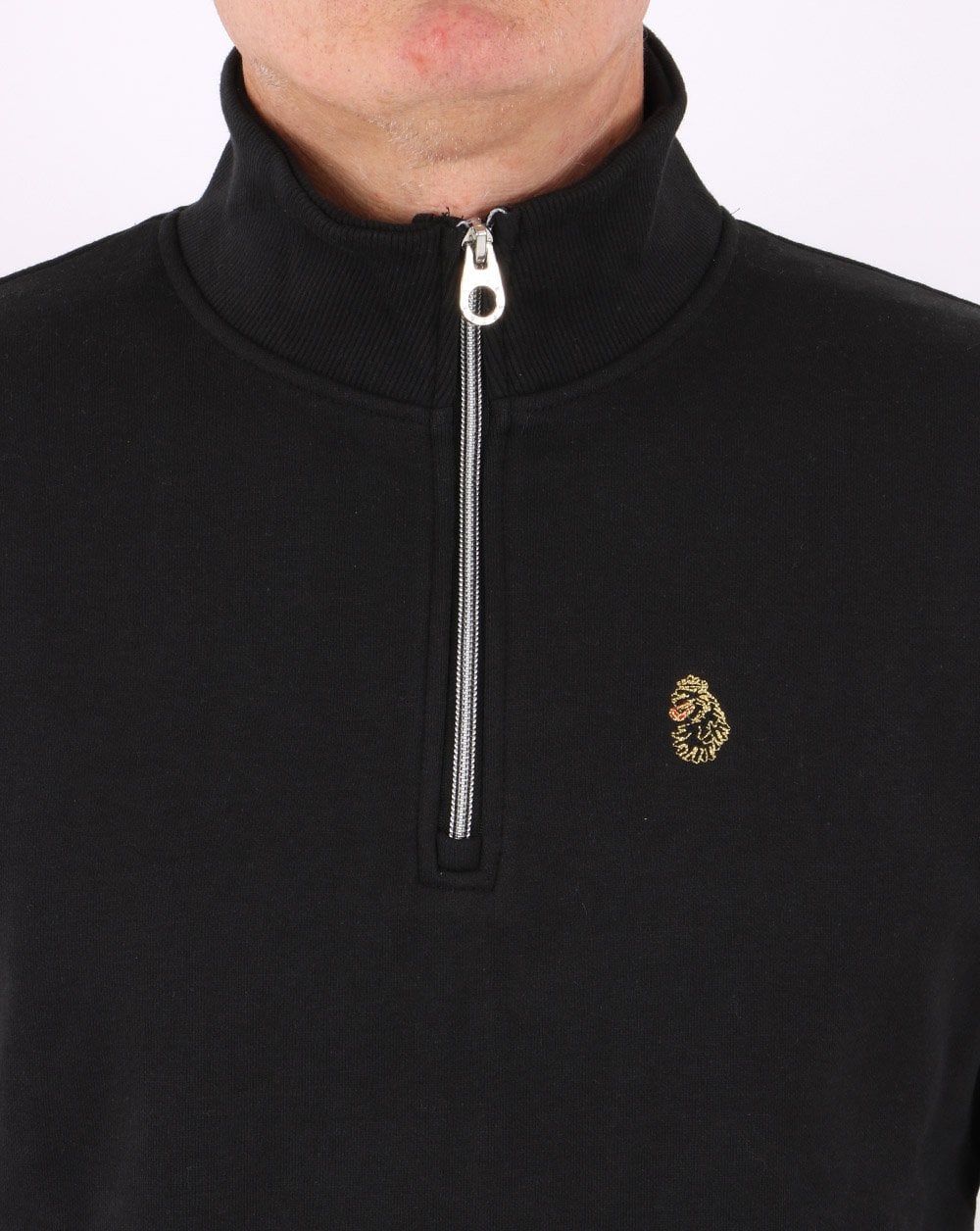 Luke Sport Sydney 1/4 Zip Sweatshirt Black - Image 2