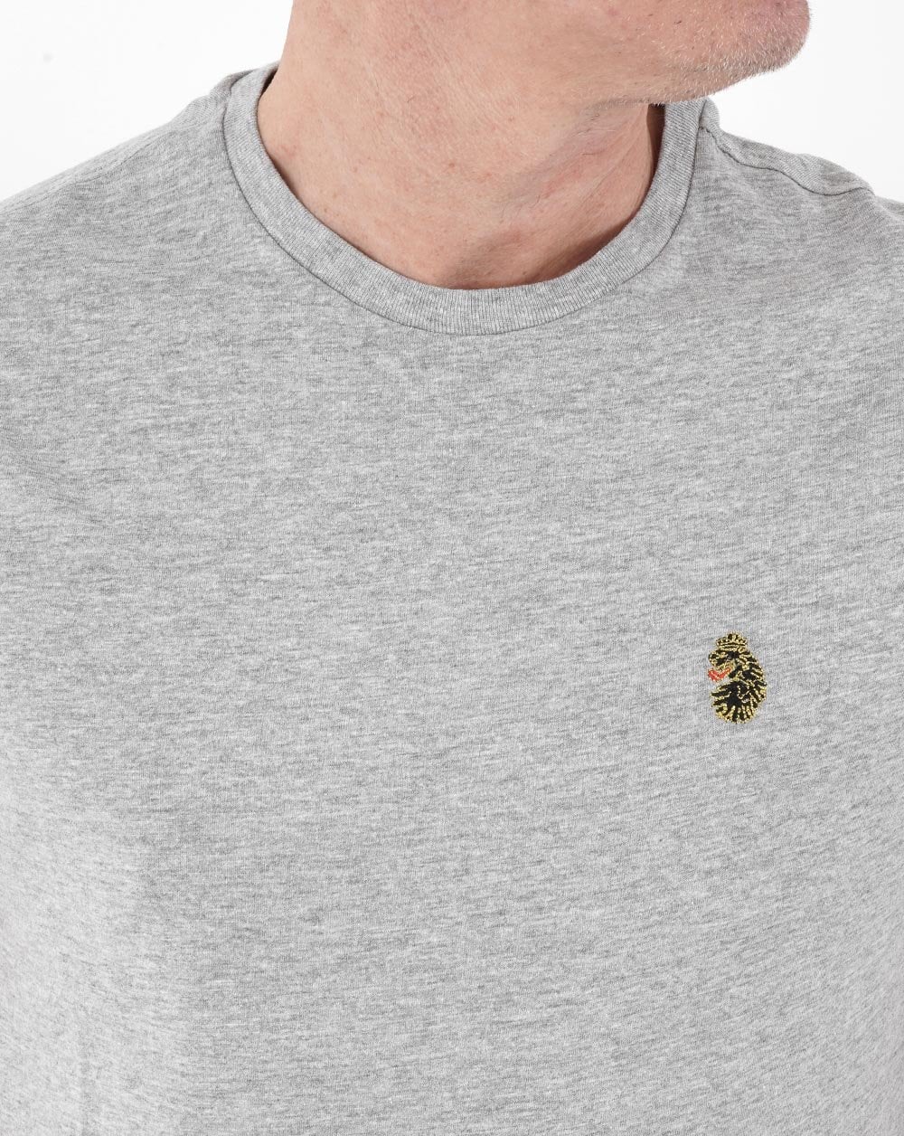 Luke Traffs T Shirt Mid Grey Marl - Image 2