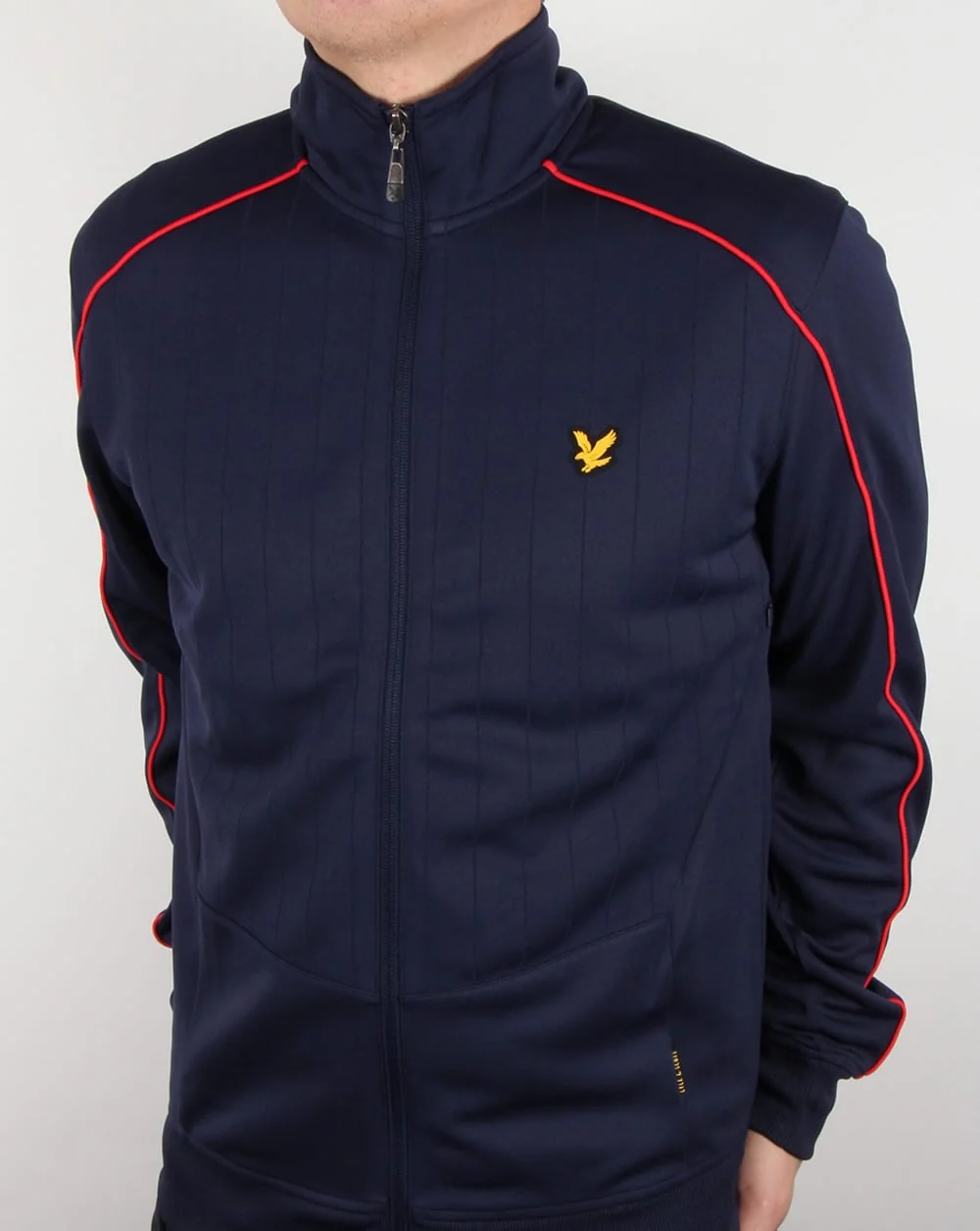 Lyle And Scott Active Bannister Track Jacket Navy - Image 3