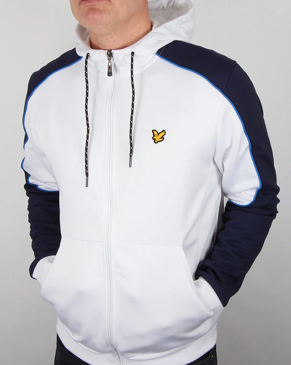 Lyle And Scott Active Hurst Hooded Track Jacket White