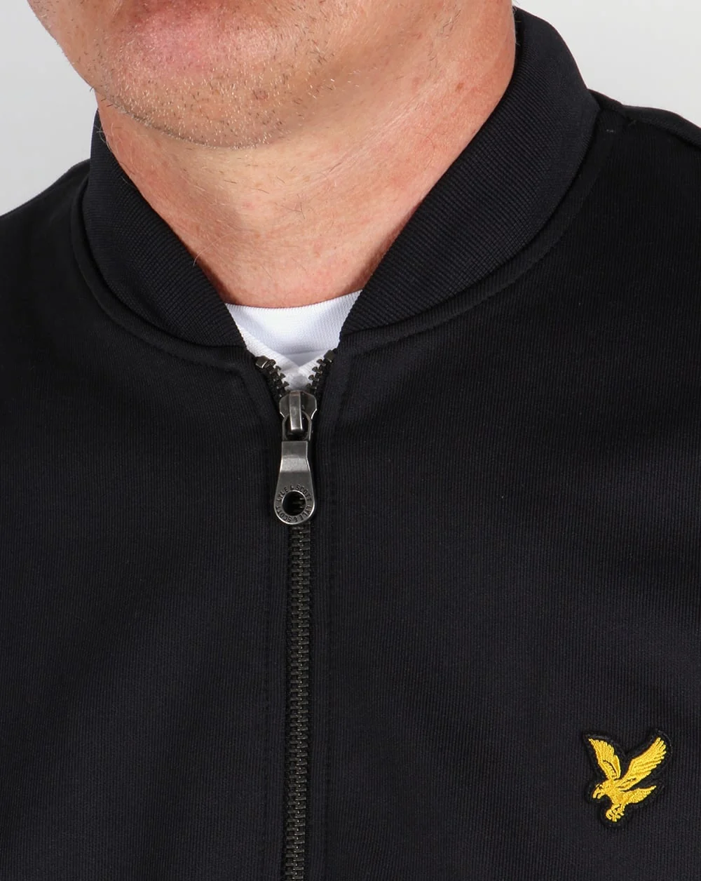 Lyle And Scott Bomber Track Top Black - Image 2