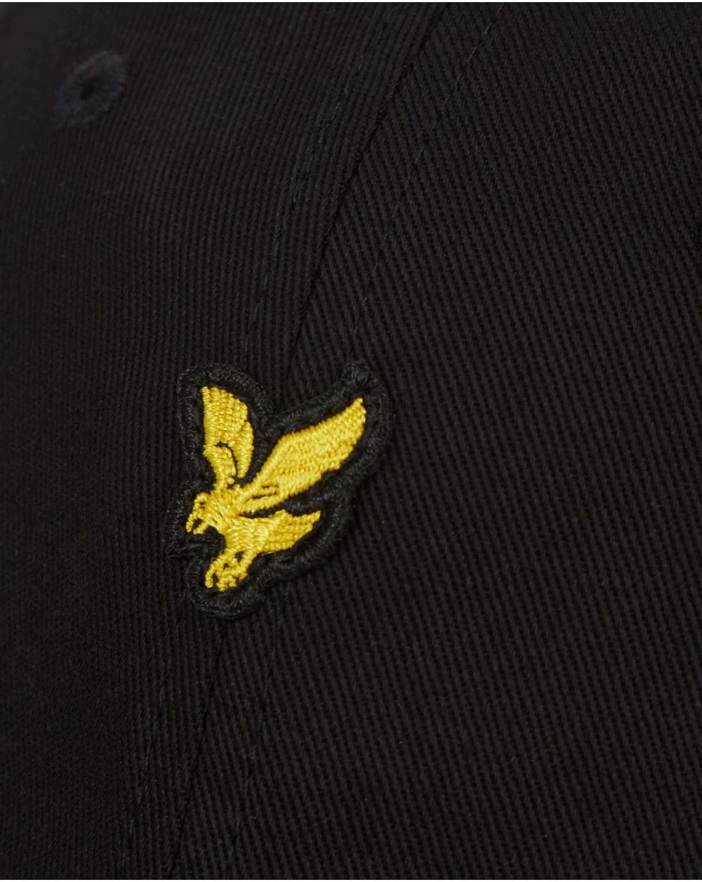 Lyle And Scott Cotton Twill Baseball Cap True Black - Image 3