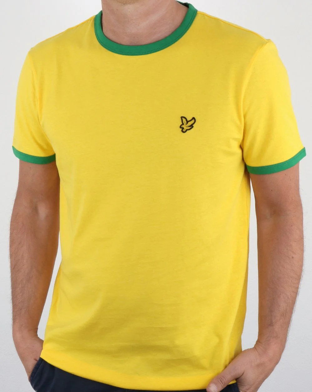 Lyle And Scott Country Ringer T Shirt Yellow