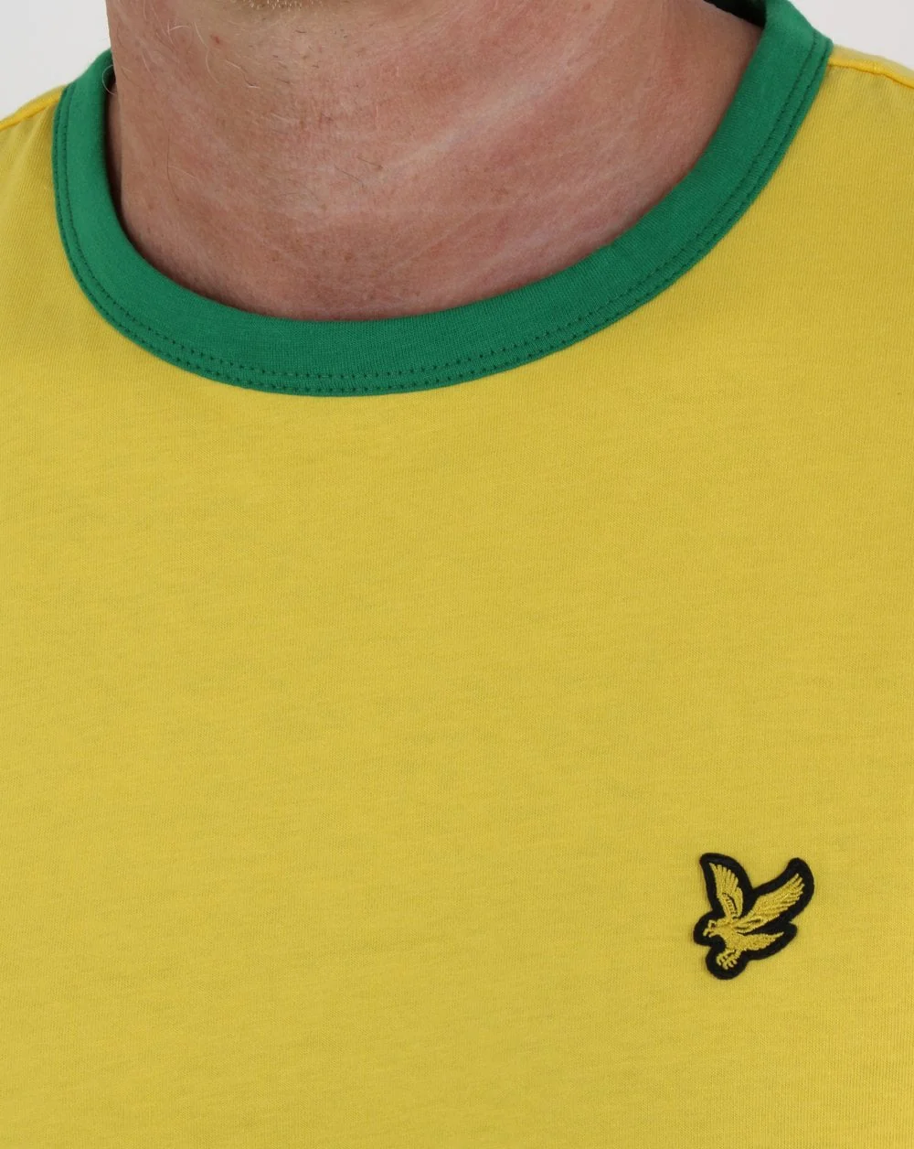 Lyle And Scott Country Ringer T Shirt Yellow - Image 2
