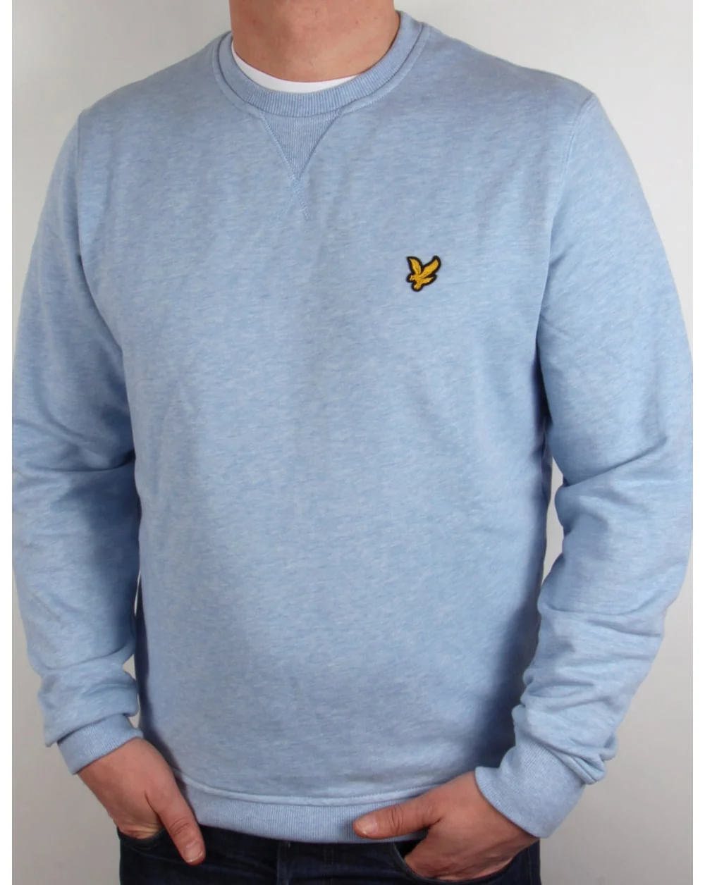 Lyle And Scott Crew Neck Sweatshirt Blue Marl