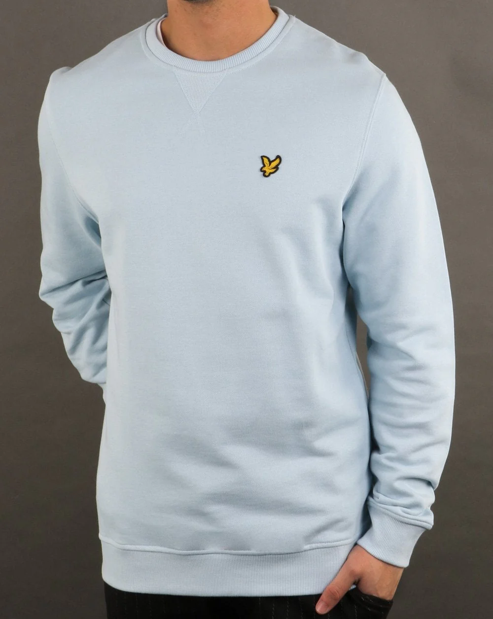 Lyle And Scott Crew Neck Sweatshirt Blue Shore - Image 2