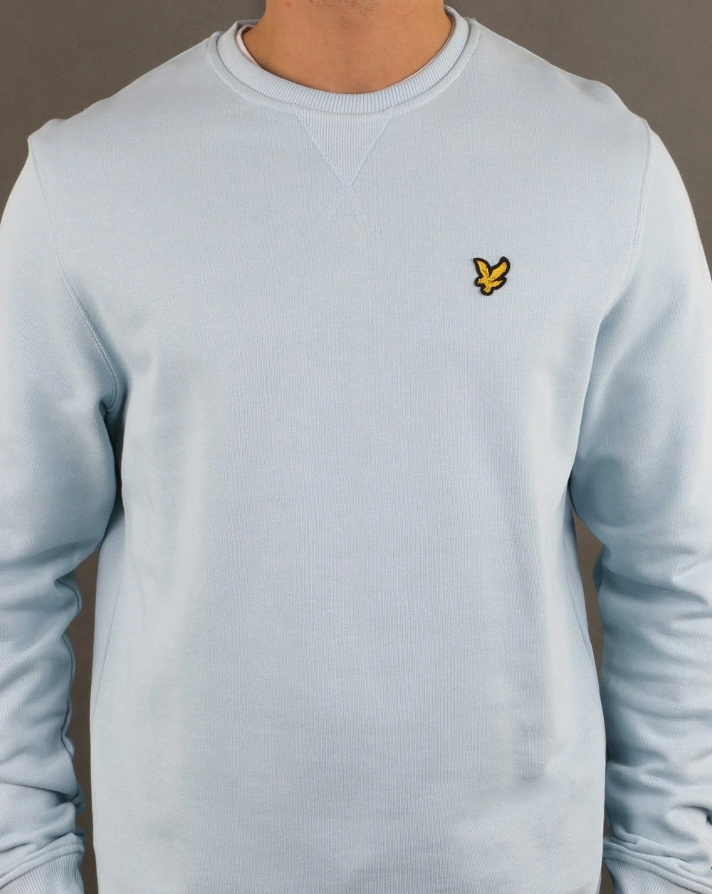 Lyle And Scott Crew Neck Sweatshirt Blue Shore - Image 3