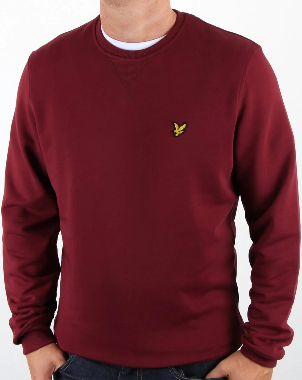 Lyle And Scott Crew Neck Sweatshirt Claret