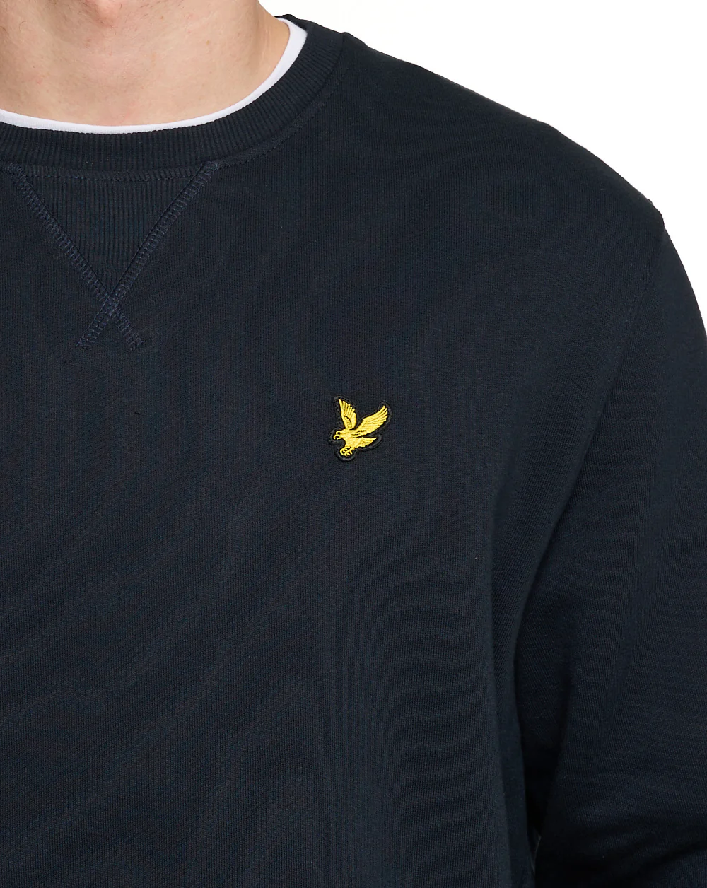 Lyle & Scott Crew Neck Sweatshirt Dark Navy - Image 2