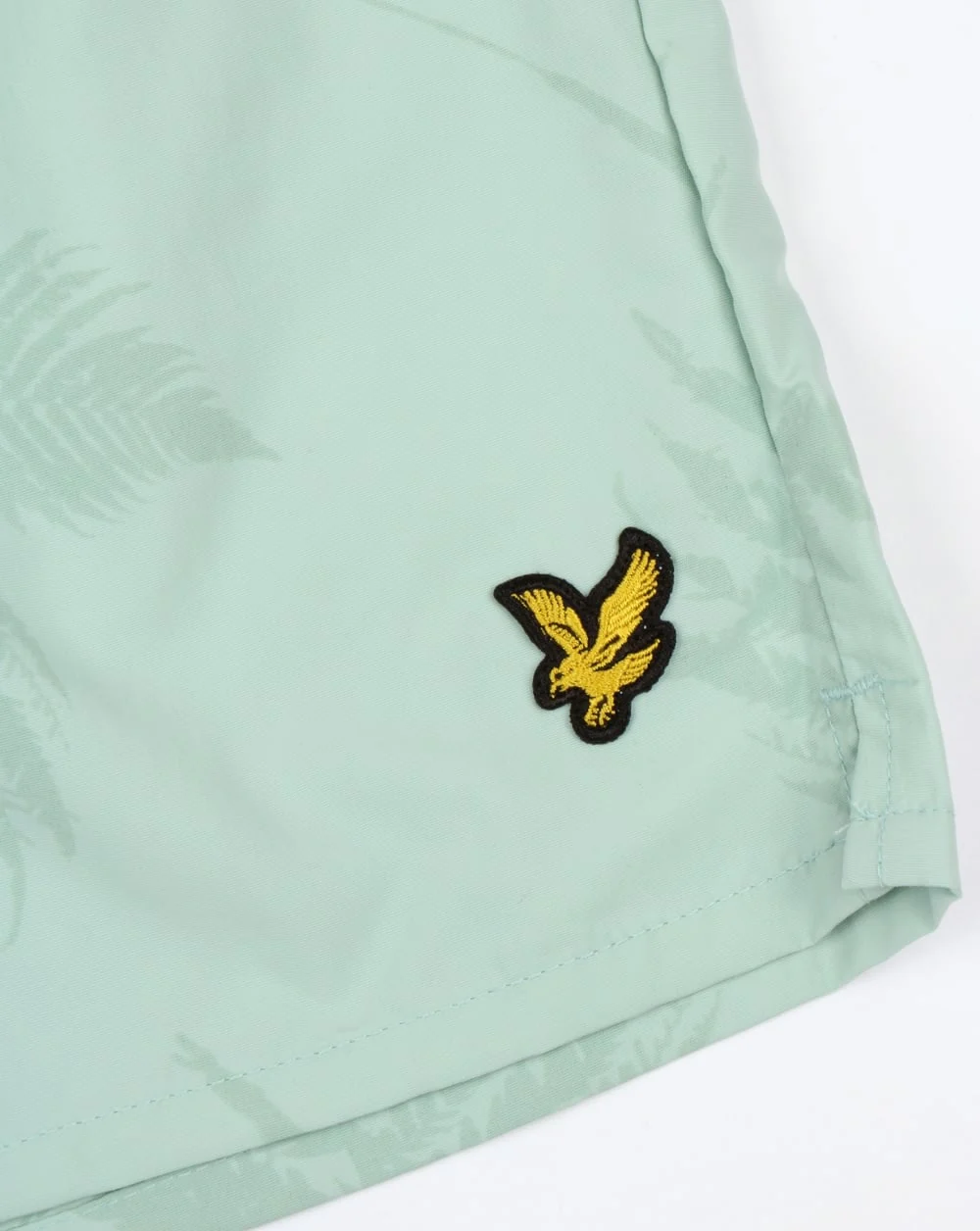 Lyle And Scott Fern Print Swim Shorts Powder Blue - Image 3
