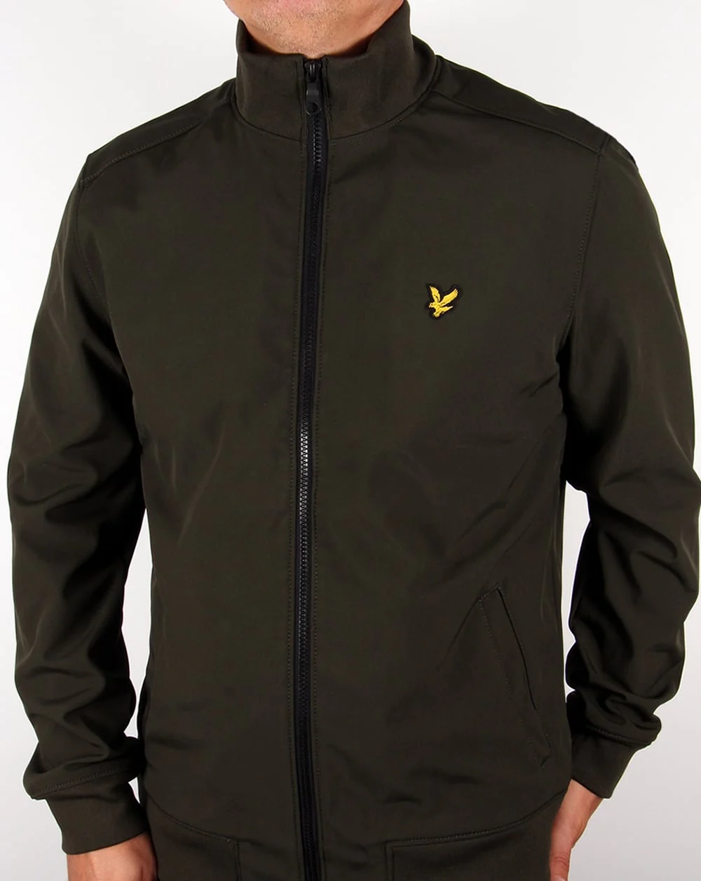 Lyle And Scott Funnel Neck Jacket Dark Sage