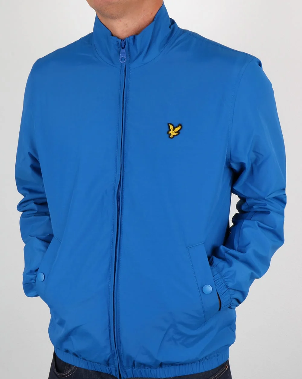 Lyle And Scott Funnel Neck Jacket Lake Blue - Image 3