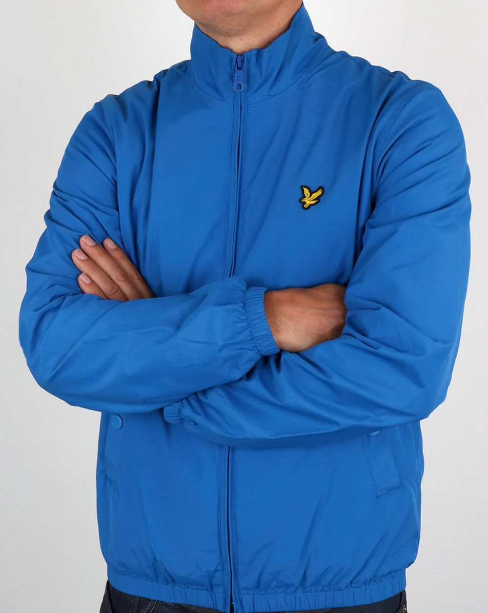 Lyle And Scott Funnel Neck Jacket Lake Blue - Image 4