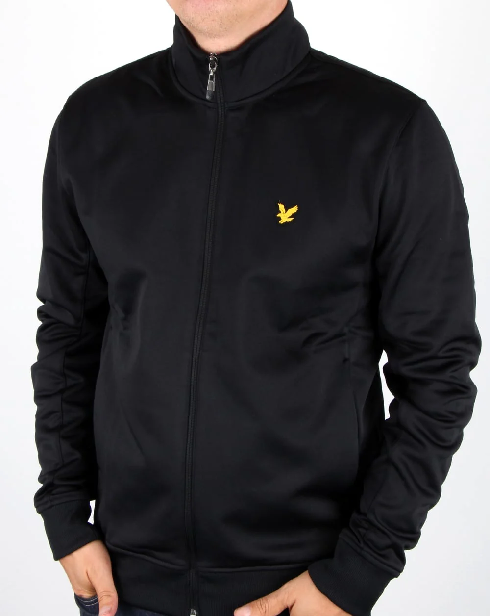 Lyle And Scott Funnel Neck Track Top True Black