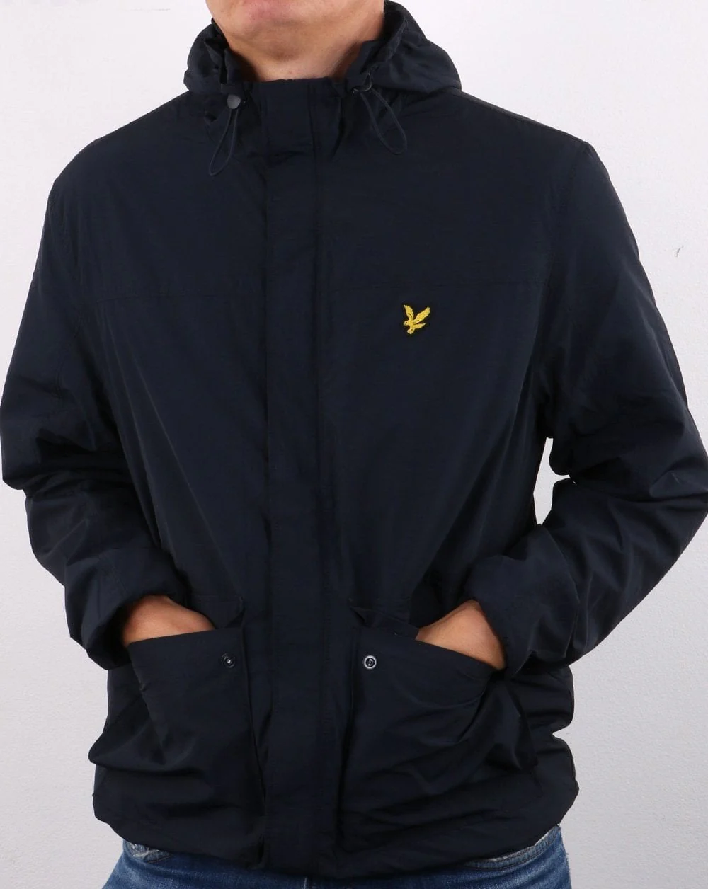 Lyle And Scott Hooded Jacket Navy - Image 5