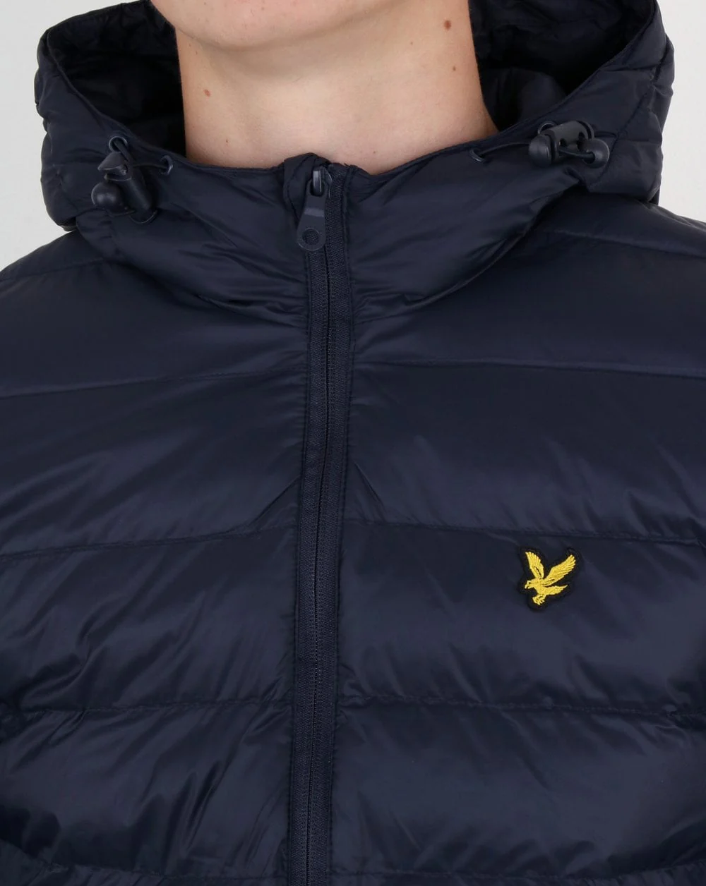 Lyle And Scott Lightweight Puffer Jacket Dark Navy - Image 2