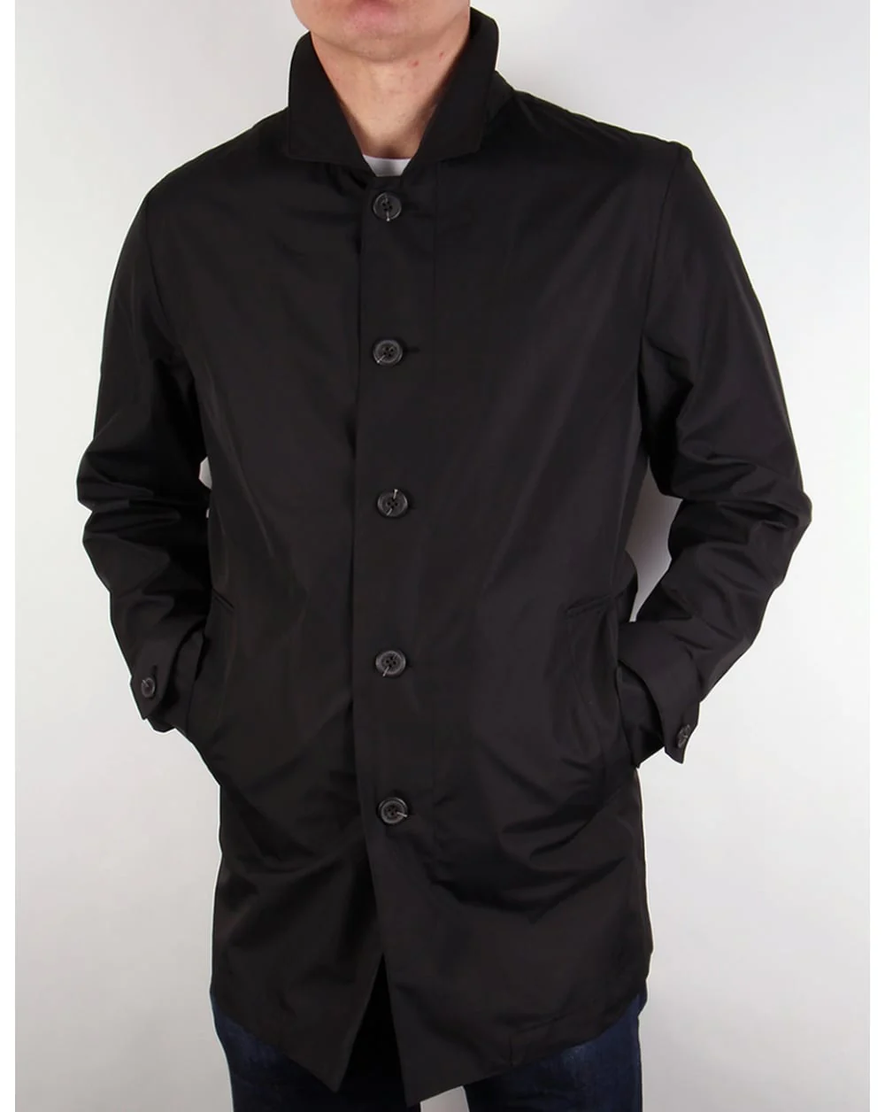 Lyle And Scott Lightweight Raincoat True Black - Image 2