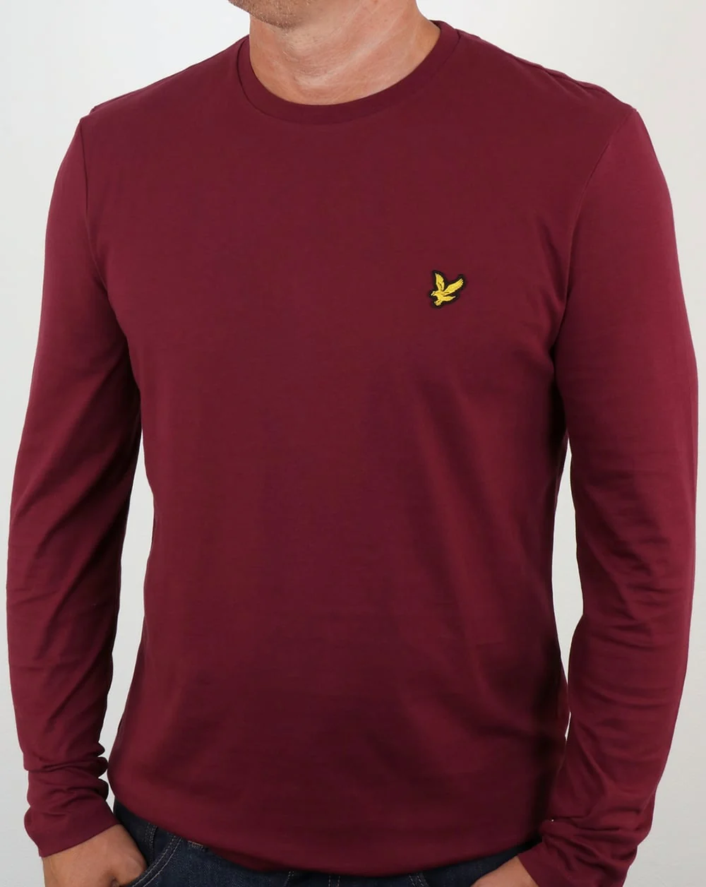 Lyle And Scott Long Sleeve T-shirt Claret