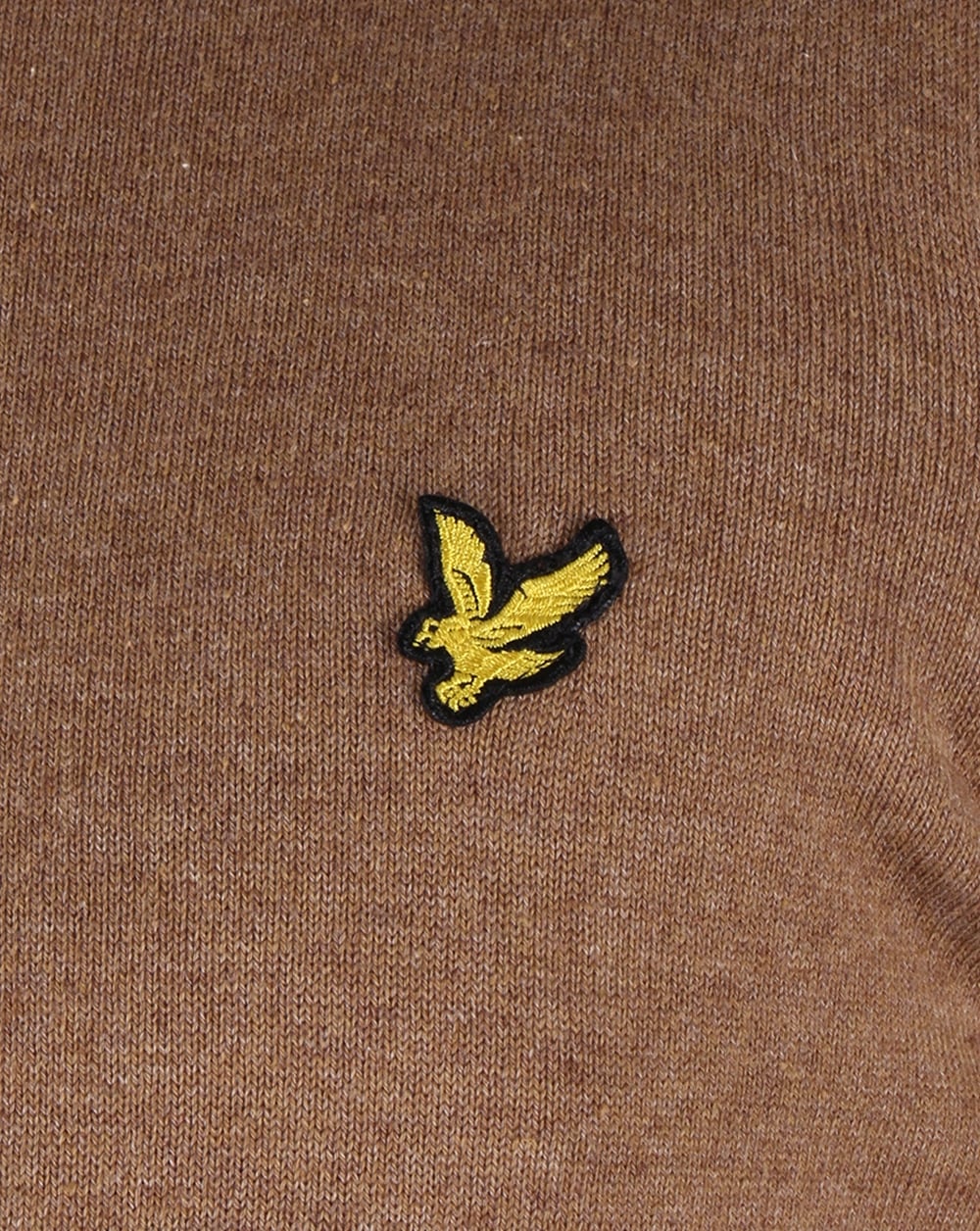 Lyle And Scott Merino Jumper Bracken Brown - Image 3