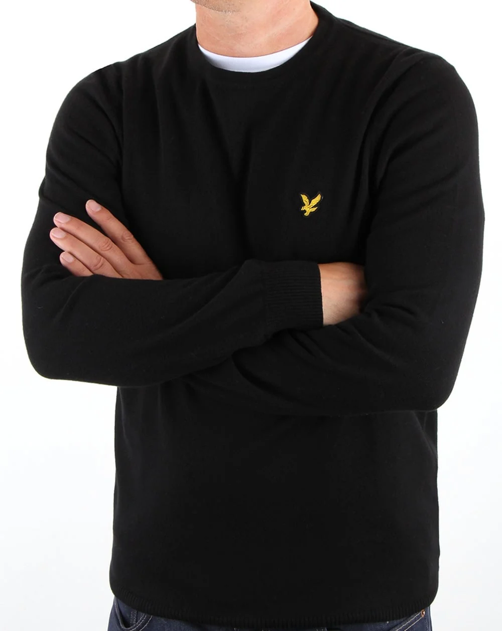 Lyle And Scott Merino Jumper True Black - Image 3