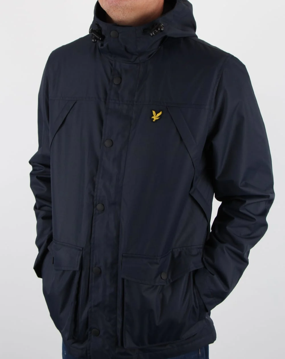Lyle And Scott Micro Fleece Lined Jacket Navy - Image 2