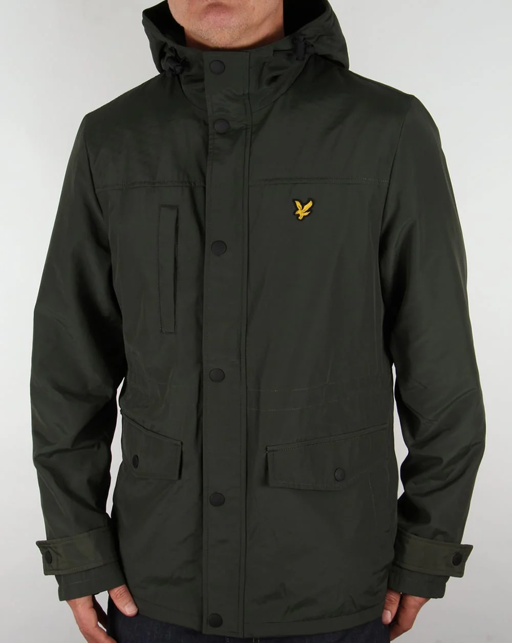 Lyle And Scott Microfleece Lined Jacket Dark Sage