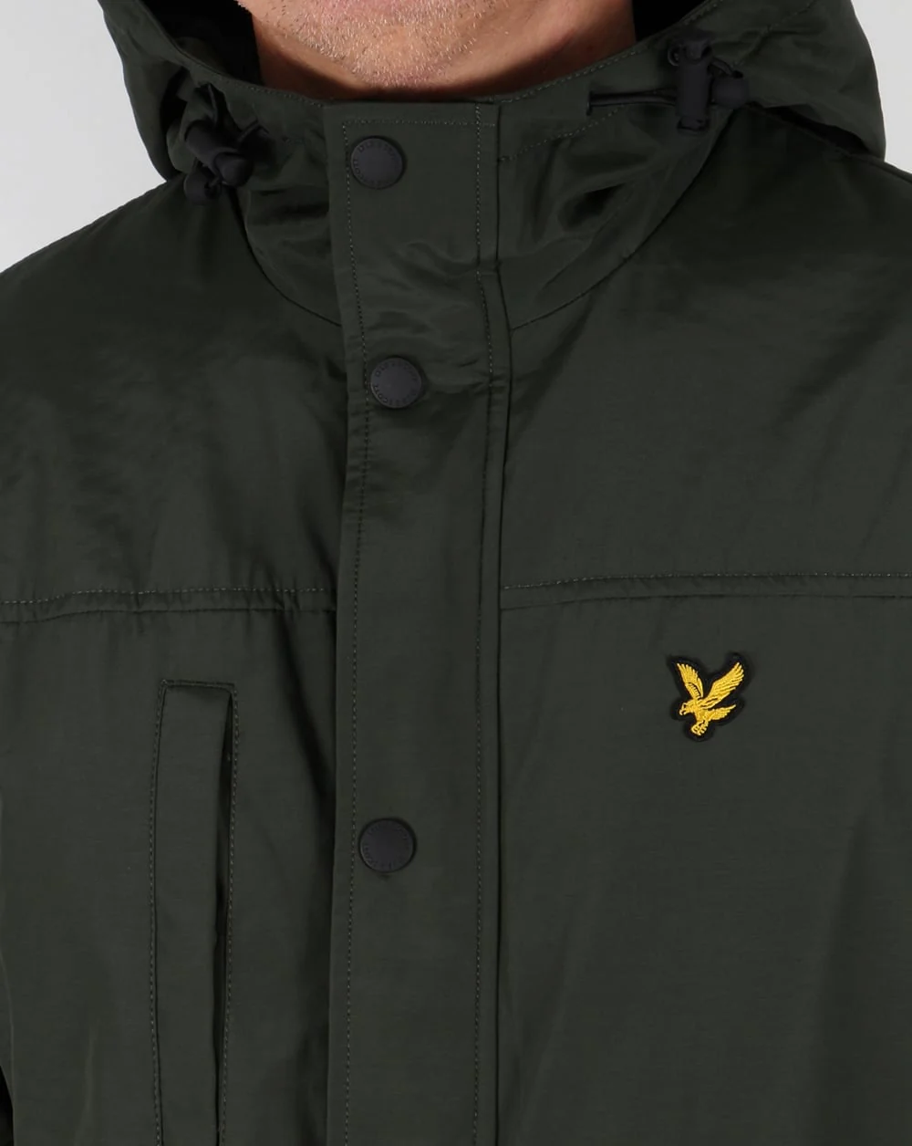Lyle And Scott Microfleece Lined Jacket Dark Sage - Image 2