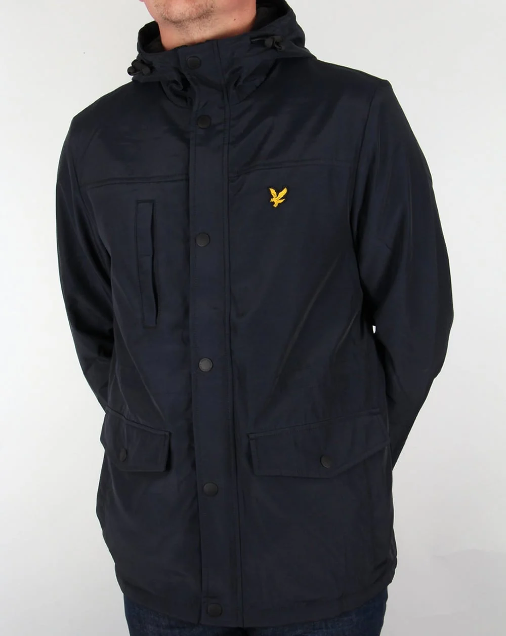 Lyle And Scott Microfleece Lined Jacket Navy - Image 4