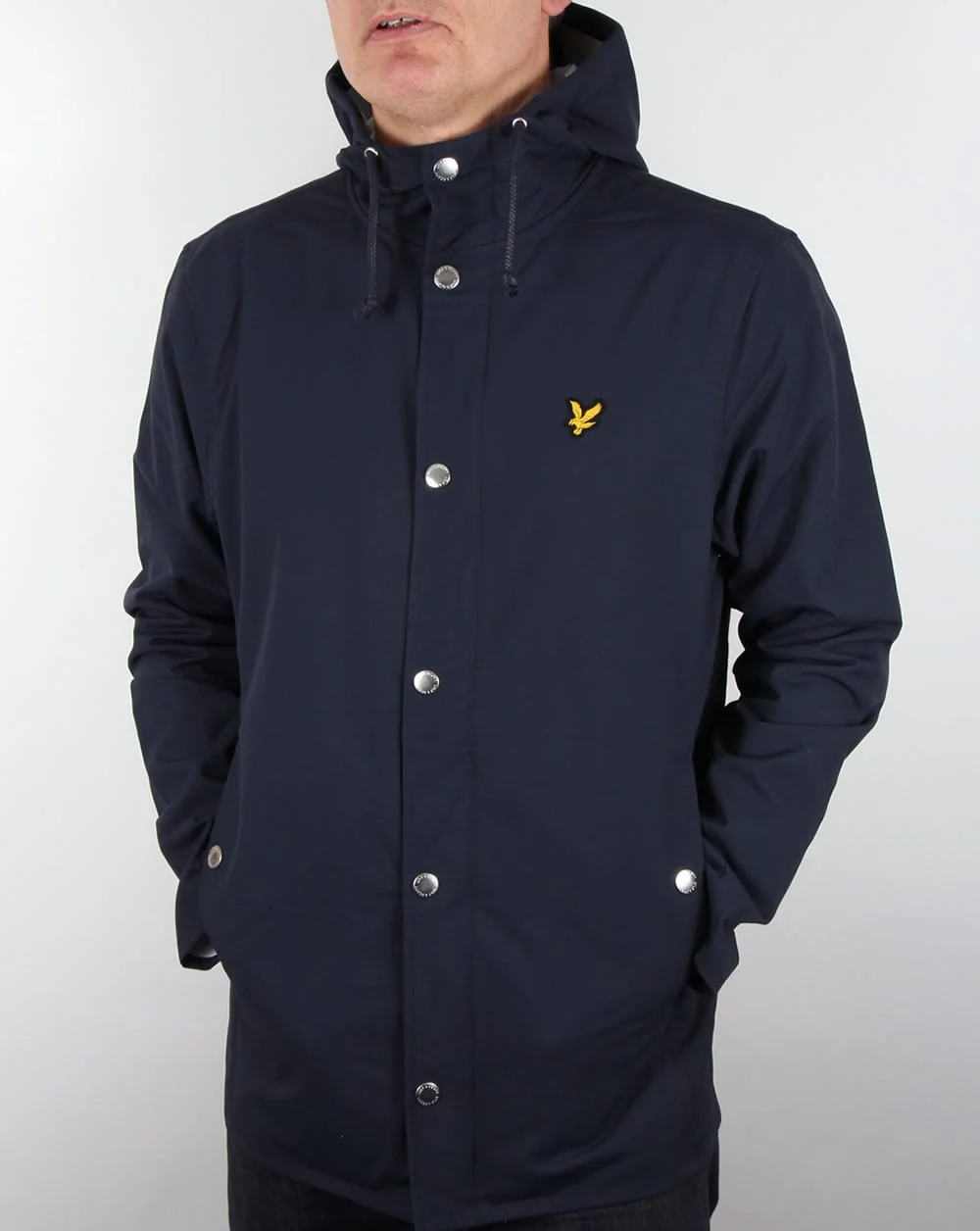 Lyle And Scott Navy Raincoat - Image 3