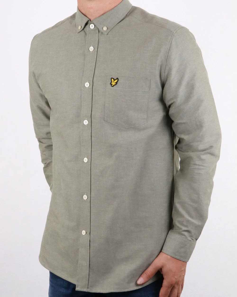 Lyle And Scott Oxford Shirt Woodland Green