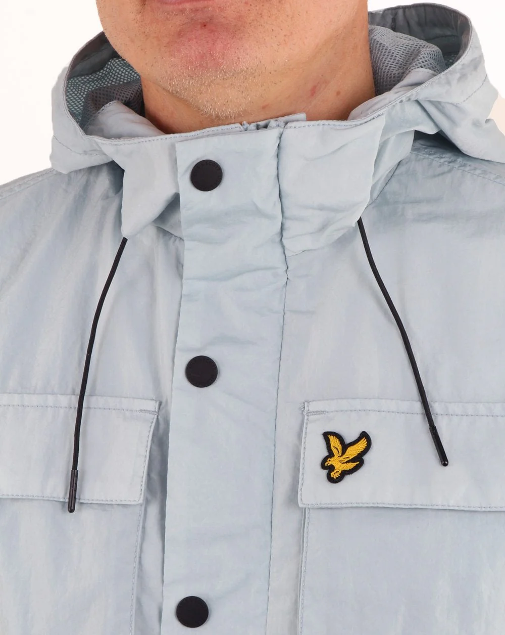 Lyle And Scott Pocket Jacket Sky Blue - Image 2