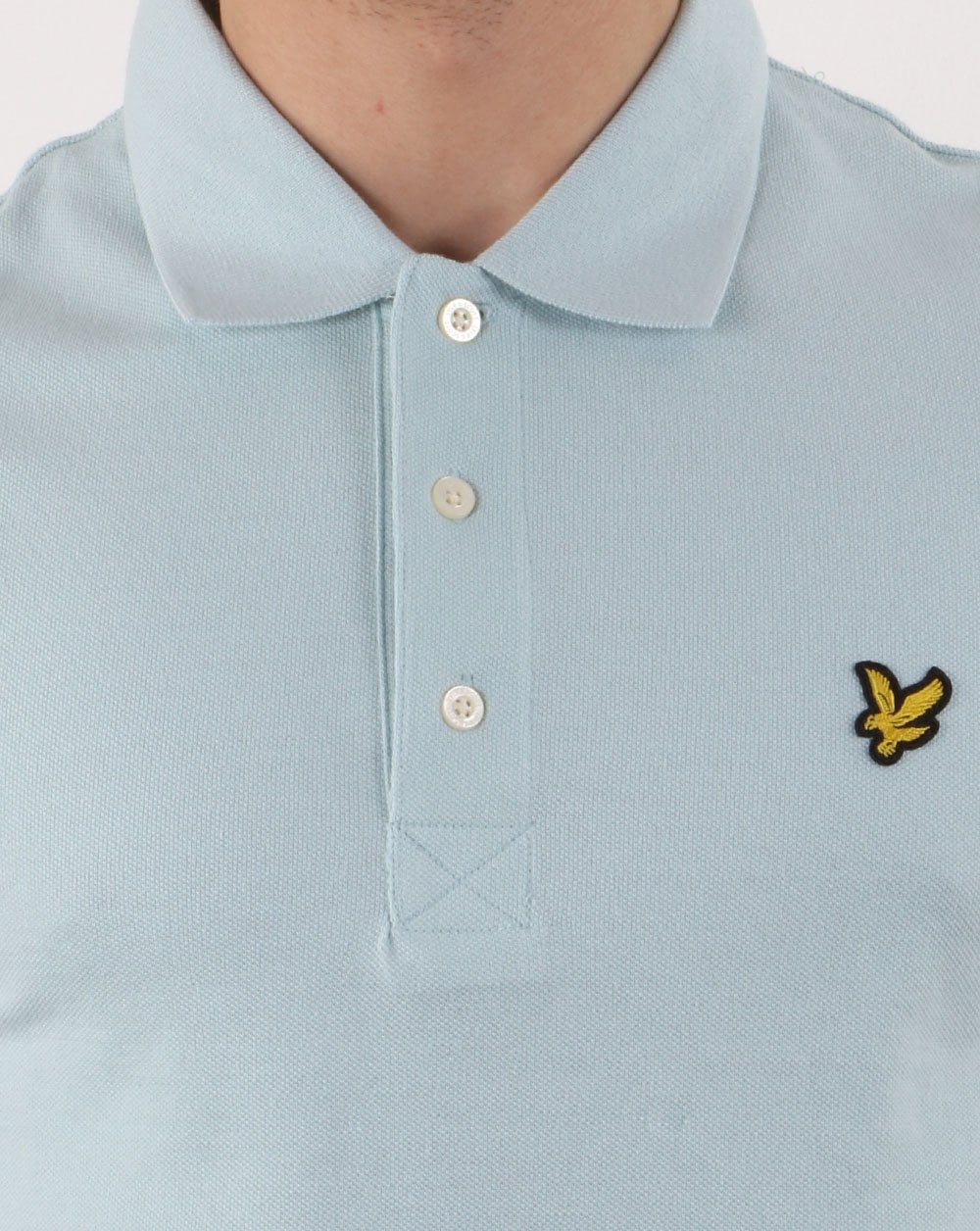 Lyle And Scott Polo Shirt Light Blue Shore - Image 4