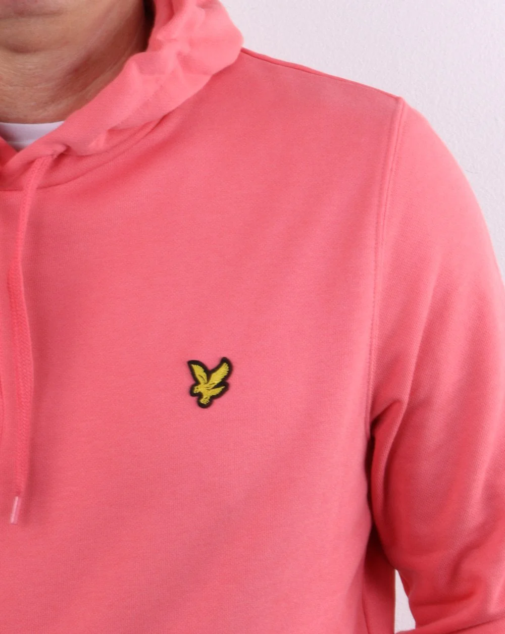 Lyle And Scott Pullover Hoodie Coral Pink - Image 4