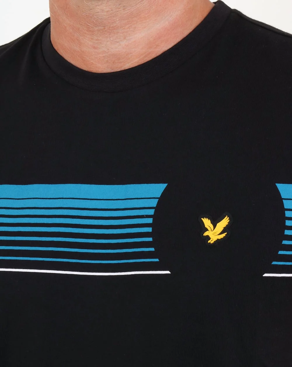Lyle And Scott Robson Graphic T Shirt True Black - Image 2