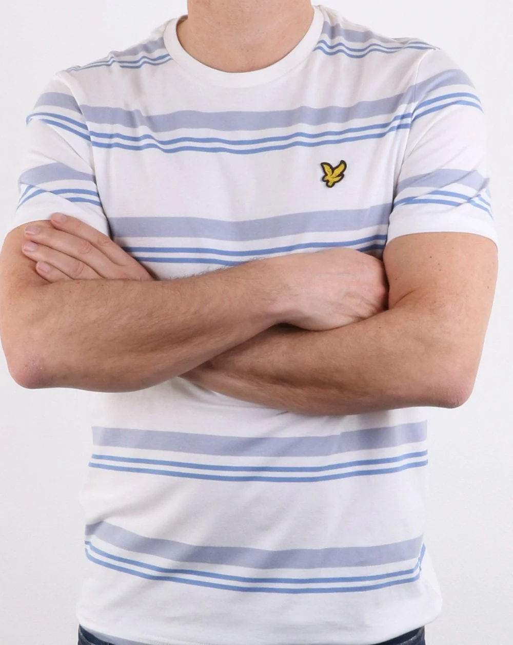 Lyle And Scott Stripe T-shirt White - Image 3