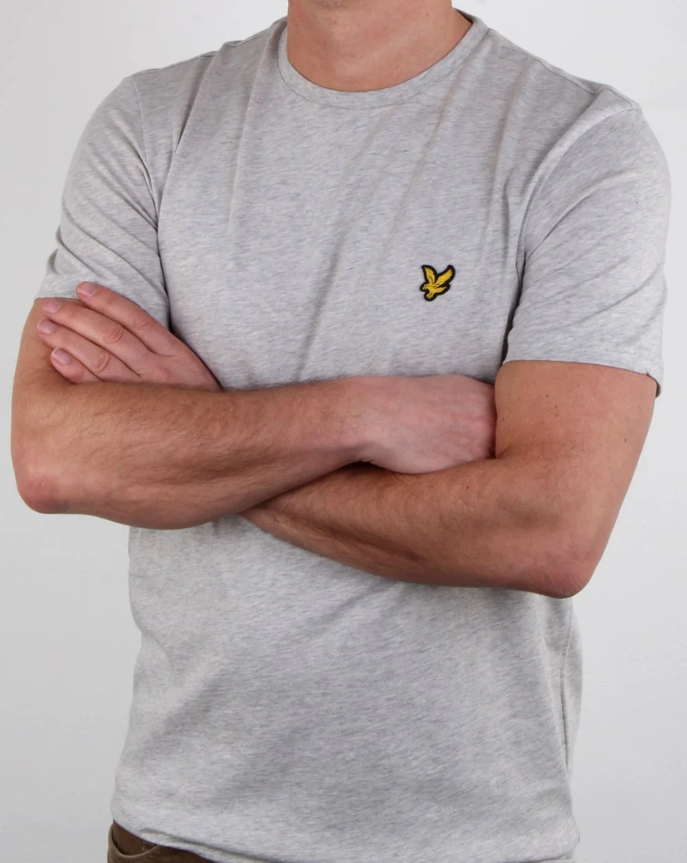 Lyle And Scott T-shirt Light Grey Marl - Image 3