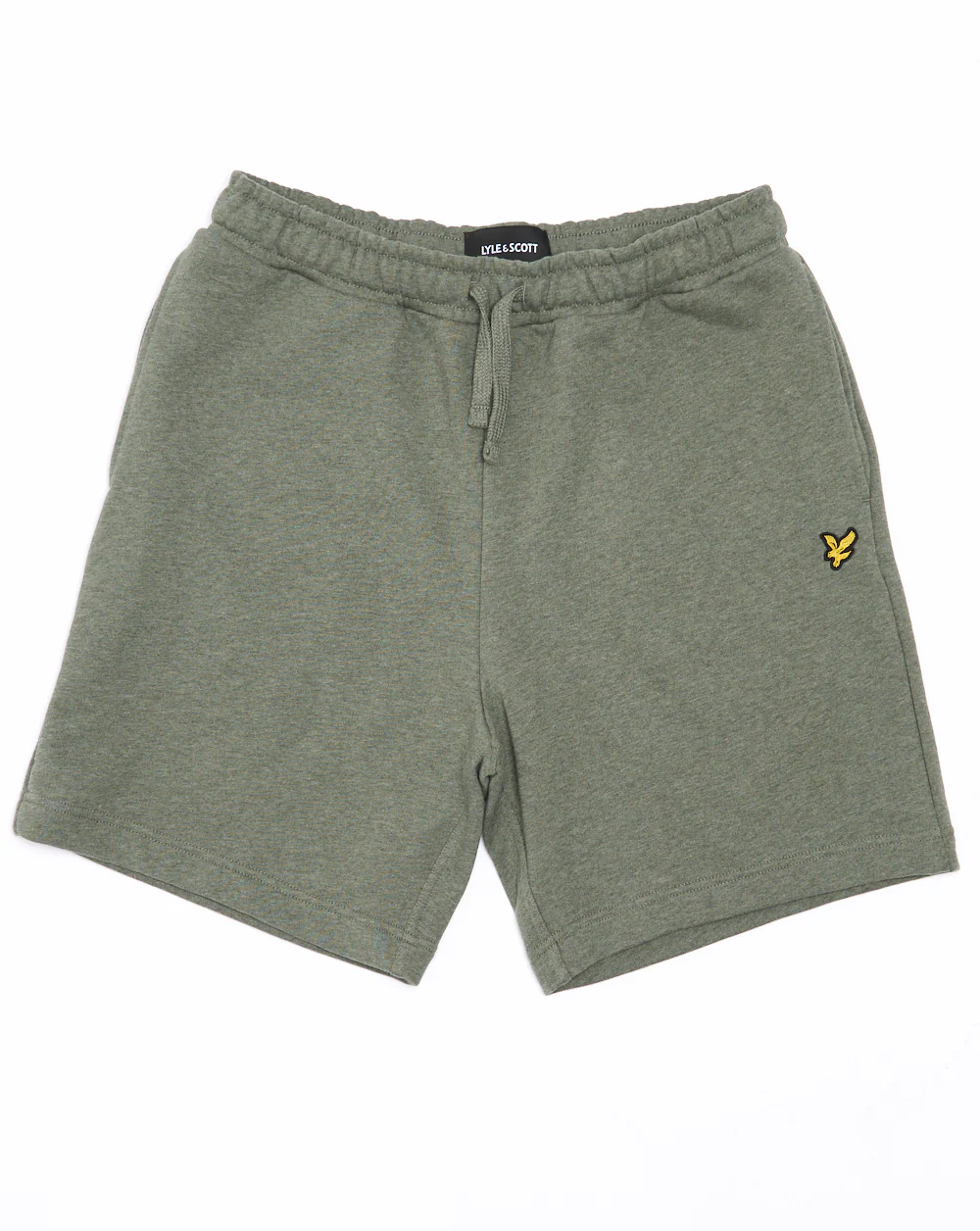 Lyle & Scott Tri Marl Sweat Shorts Khaki Green