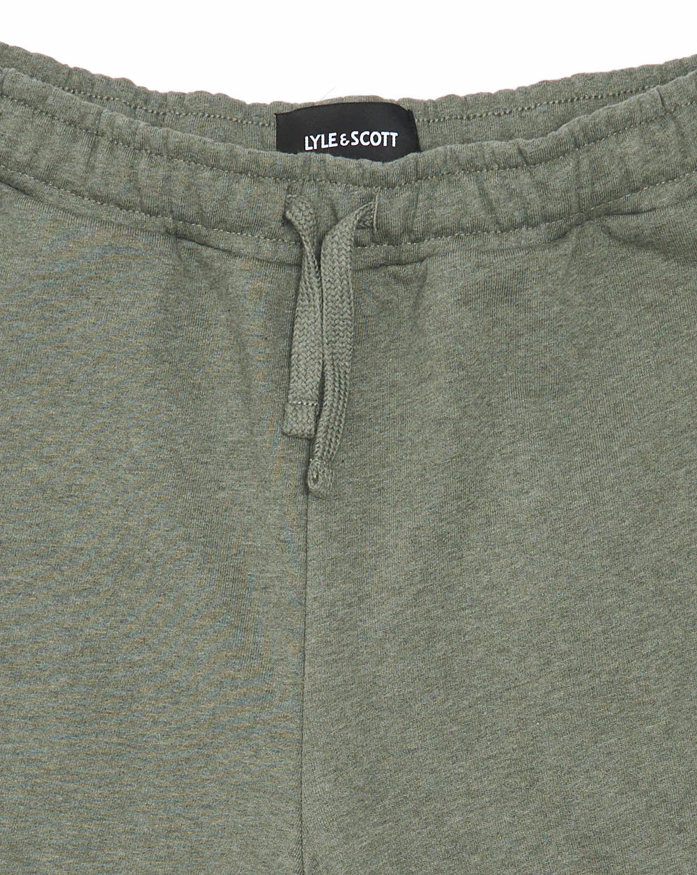 Lyle & Scott Tri Marl Sweat Shorts Khaki Green - Image 4