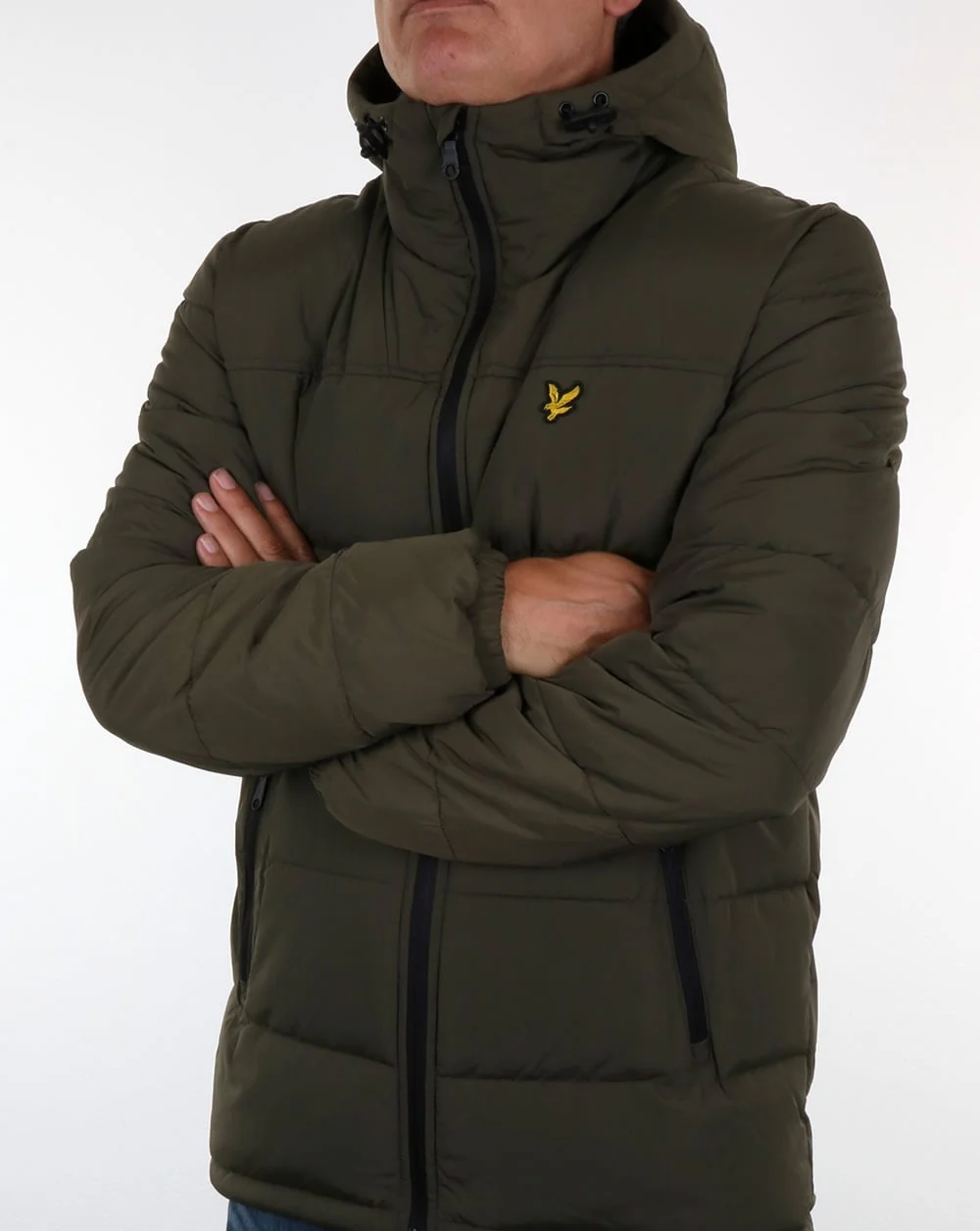Lyle And Scott Wadded Jacket Olive - Image 3