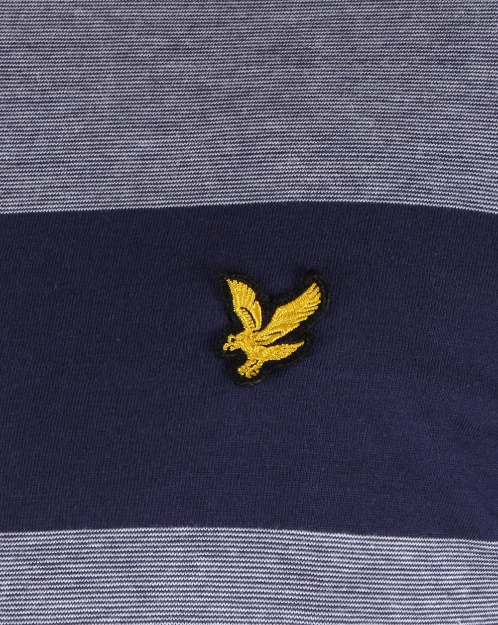 Lyle And Scott Wide Stripe T-shirt Navy - Image 3