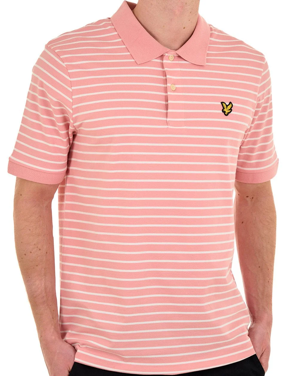 Lyle & Scott Breton Polo Shirt Pink - Image 3