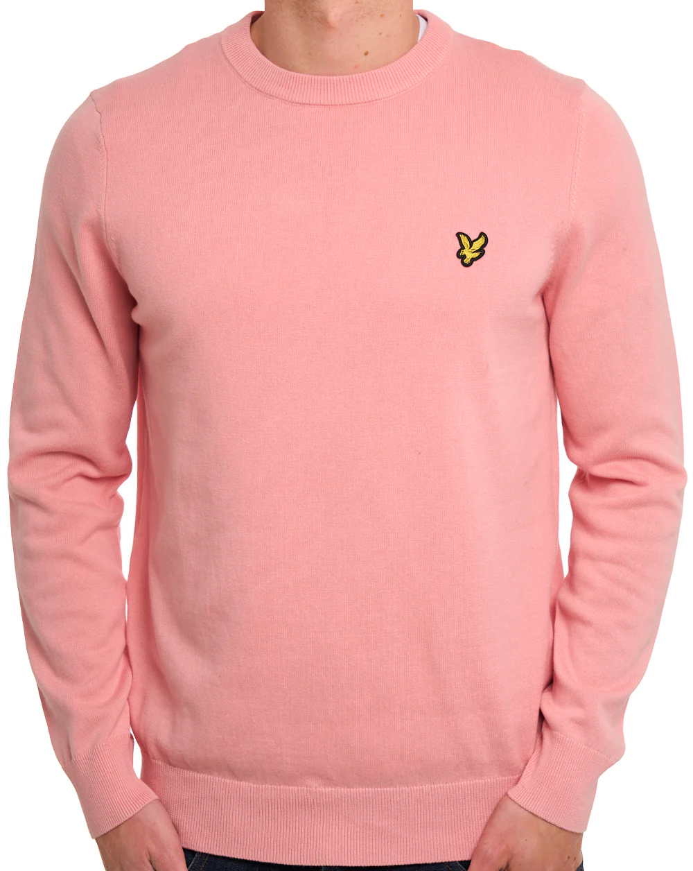 Lyle & Scott Cotton Crew Neck Jumper Pink